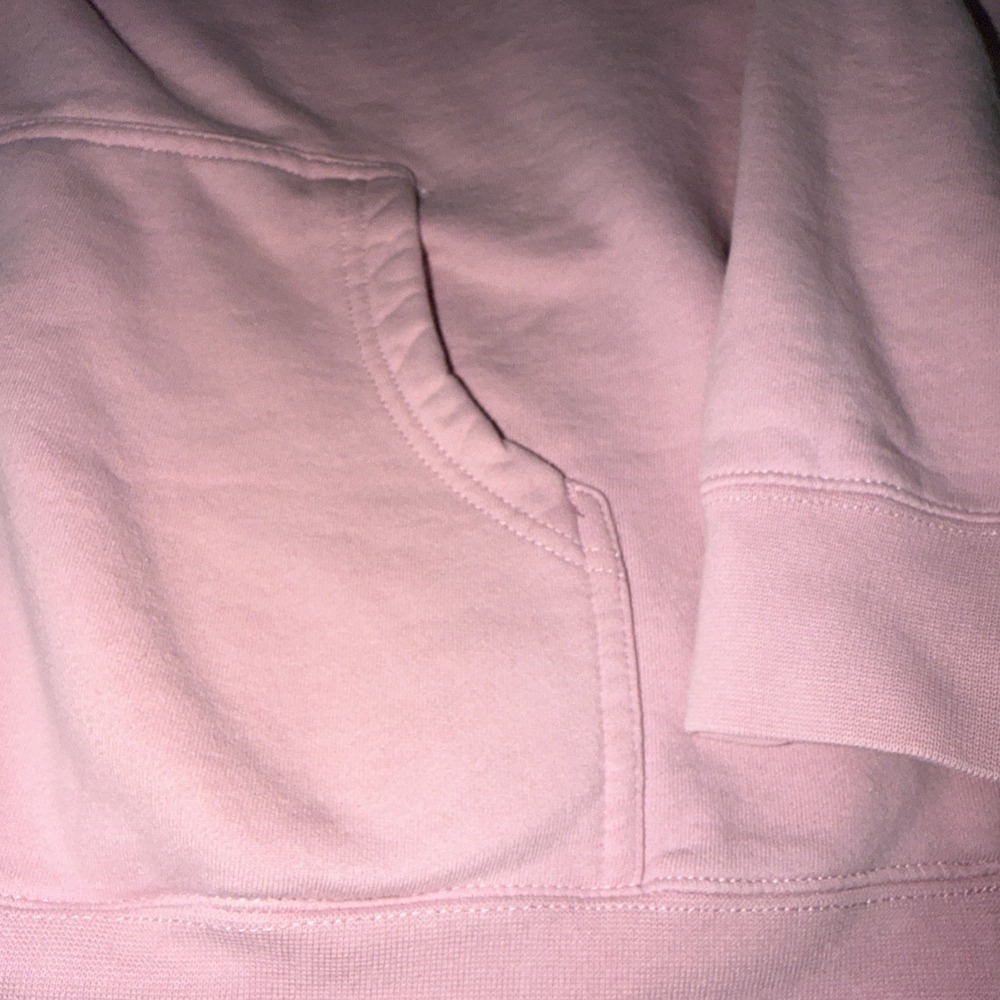 Glossier Original Pink Hoodie Sz M Long Sleeve‎  Make Up Skin Care - Picture 5 of 11
